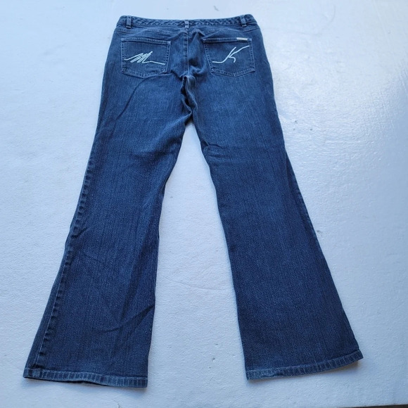 Michael Kors Womens Jeans Size 10 Blue Denim Stretch Mid Rise Classic Bootcut - Picture 7 of 11